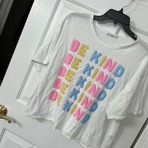 Be Kind Cropped tee by ACEMI in size XL